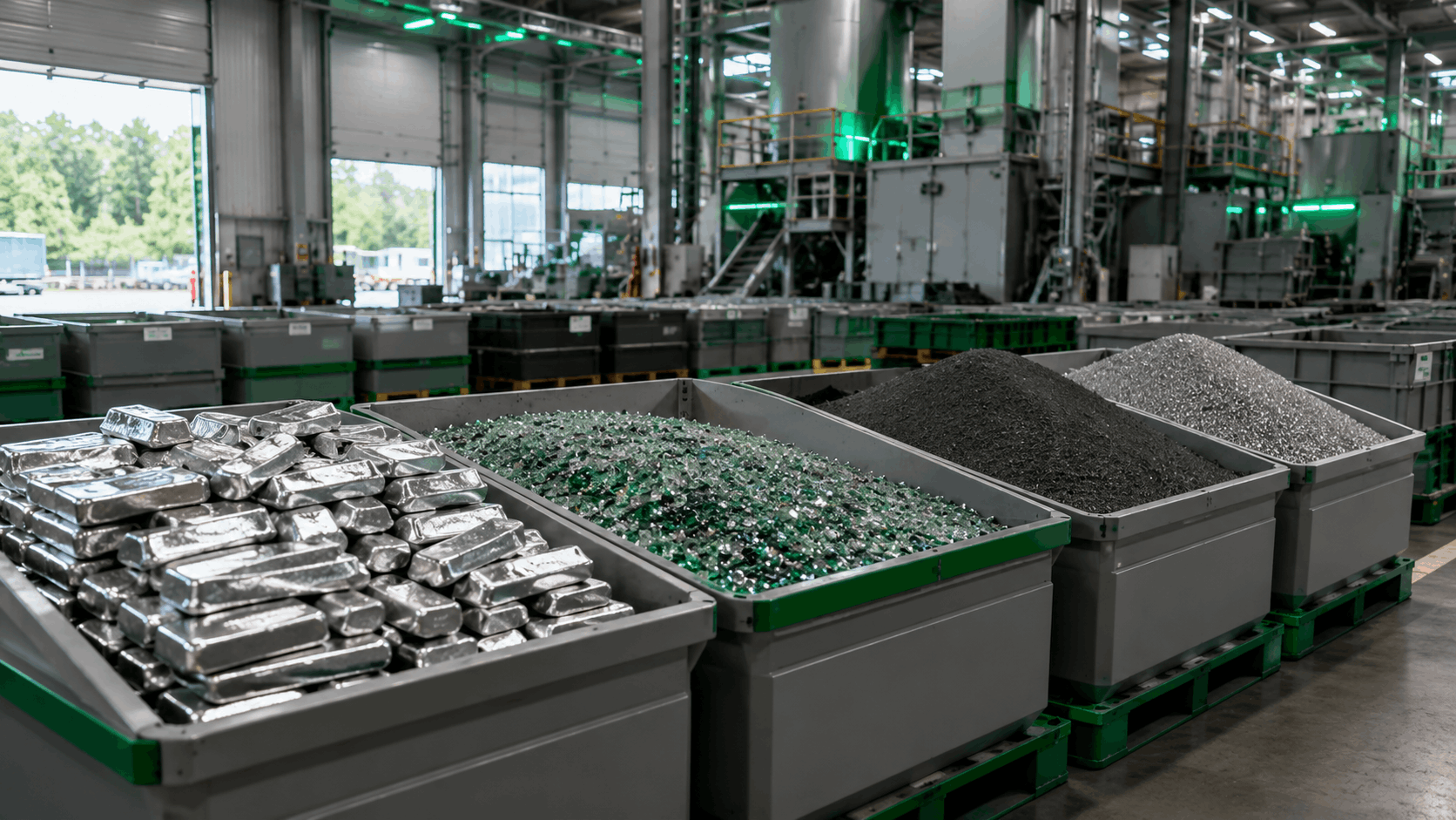 Recovered material output applications